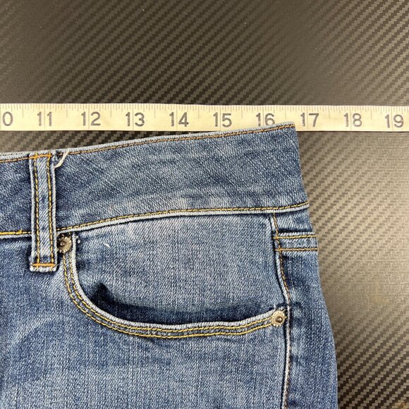 VS Victoria’s Secret Hipster Bootcut Blue Denim Jeans Size 10 TALL Y2K - Picture 9 of 13